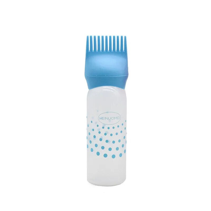 Plastic Hair Dye Bottle with Applicator Brush