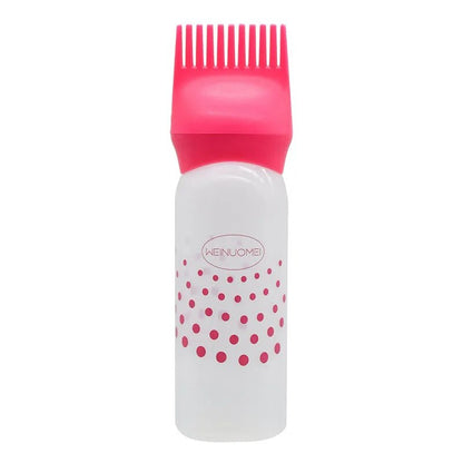 Plastic Hair Dye Bottle with Applicator Brush